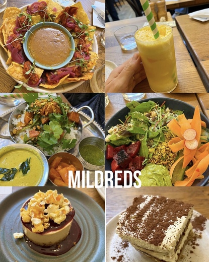 Mildreds vegan restaurant