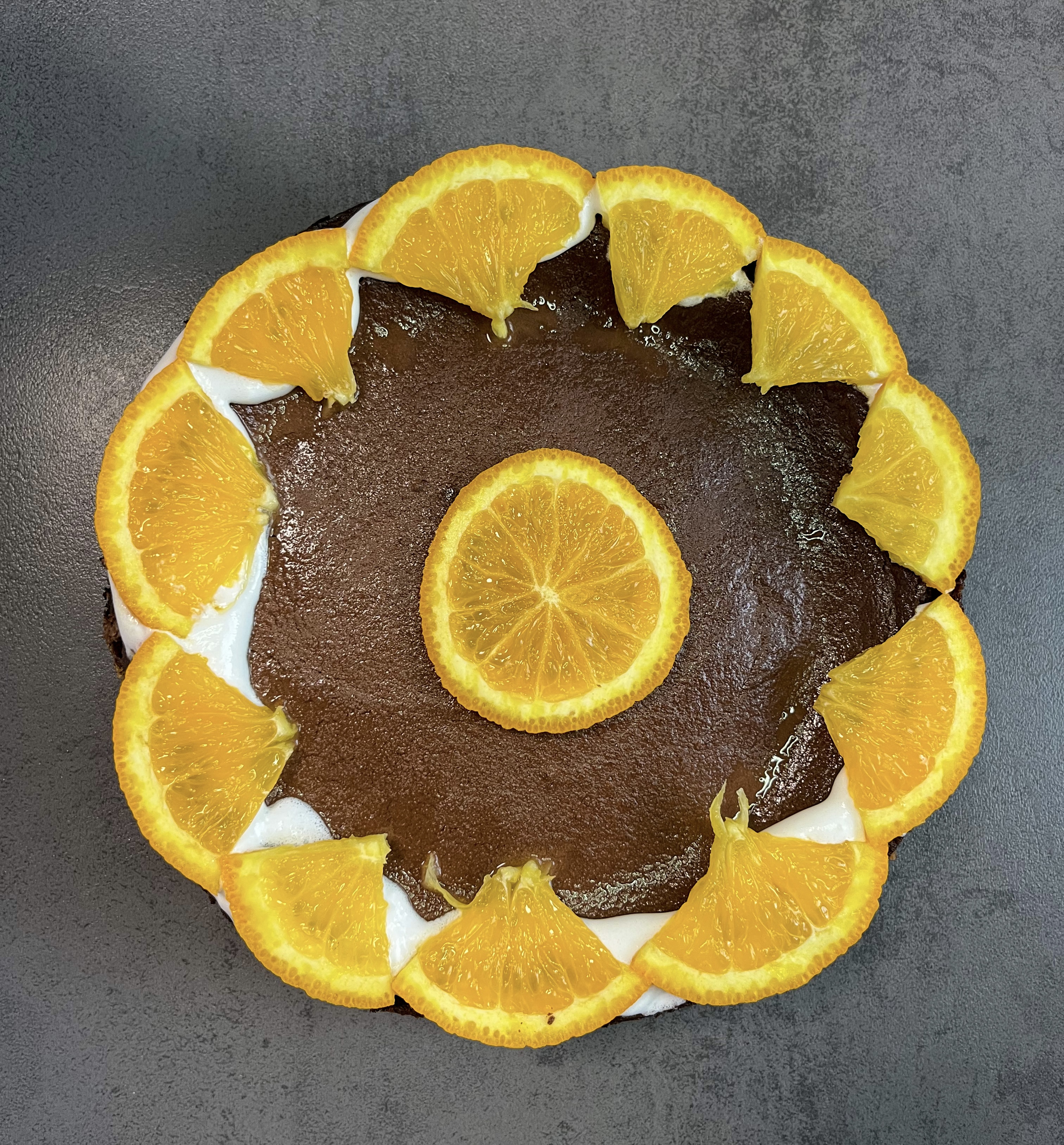 čokoládový cheesecake s pomerančem, vegan
