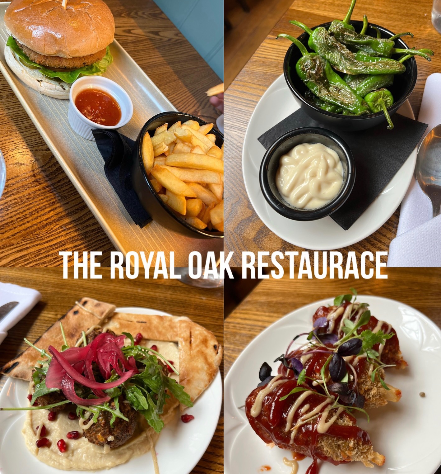 The Royal oak vegan food